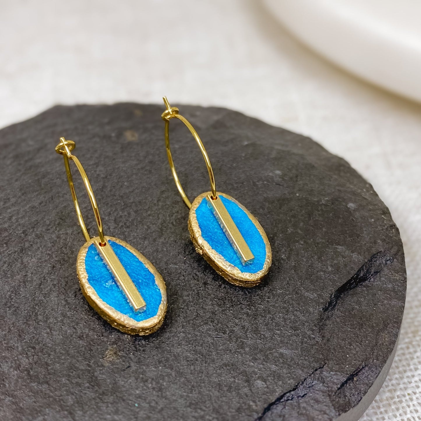 Azure cork elegance earrings - Sydney Jane JewelryEarrings