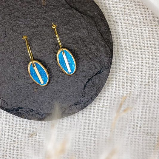 Azure cork elegance earrings - Sydney Jane JewelryEarrings