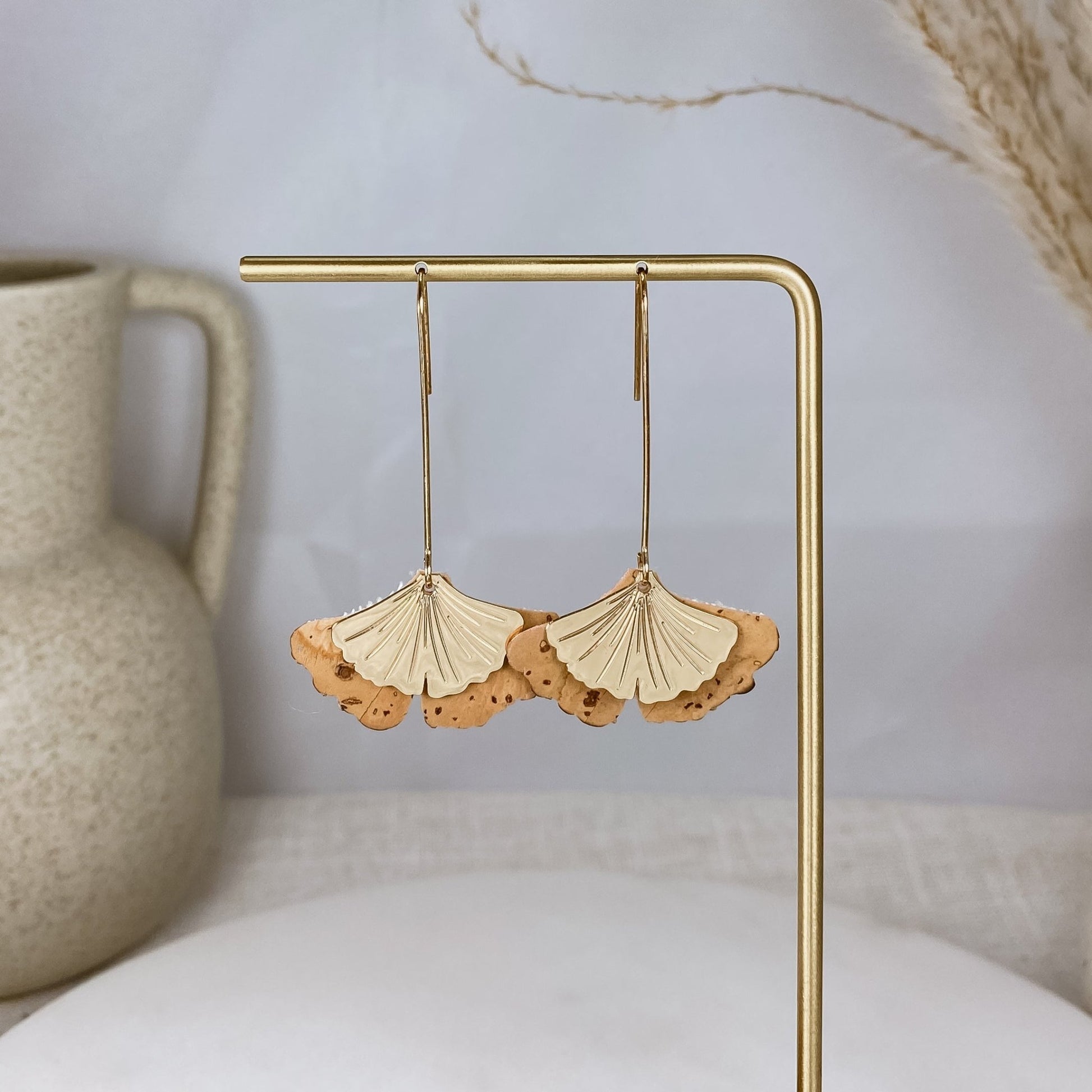 Ginkgo leaf gold - Sydney Jane JewelryEarrings