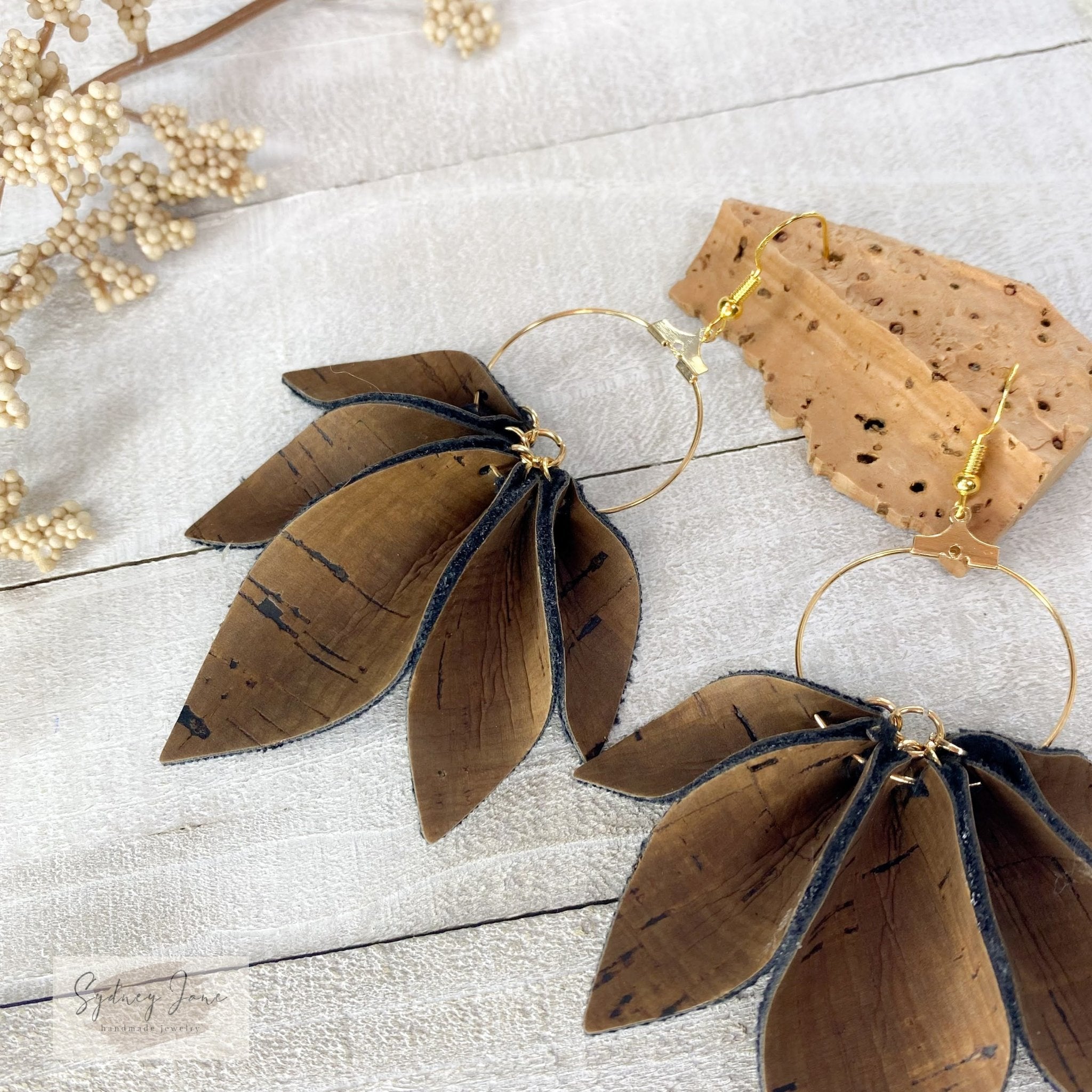Laced Leaf Leather Earrings – Jill Hubbard leather+jewelry