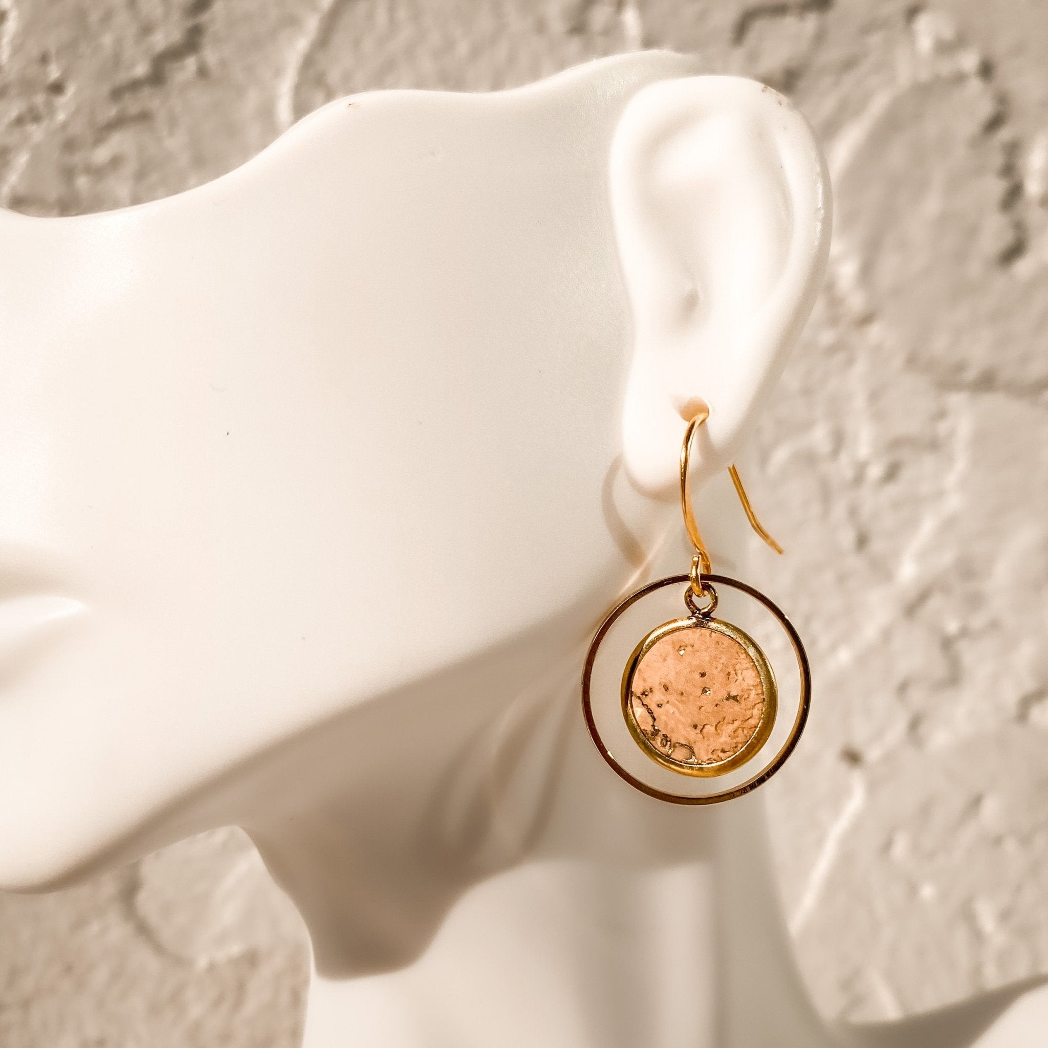 A Little Bird Gold Me - Gold Coin Medallion Dangle Earrings | Gold Hoo –  Amelie Owen