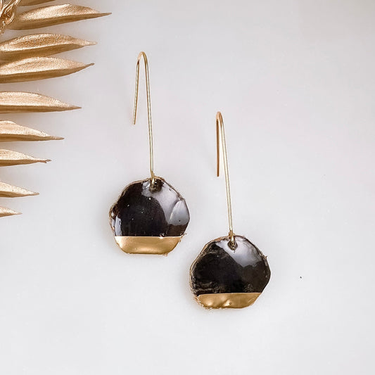 Obsidian Luster drops - Sydney Jane JewelryEarrings